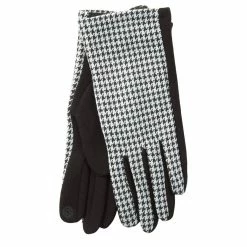 Cheap 🛒 Adrienne-Vittadini Accessories 👩 Womens Adrienne Vittadini Houndstooth Touchscreen Gloves 🛒