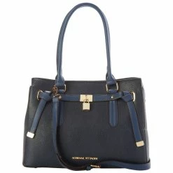 Best deal 🛒 Adrienne-Vittadini 👜 Handbags & Wallets Adrienne Vittadini Medium Lock Pebble Snake Satchel 🔔