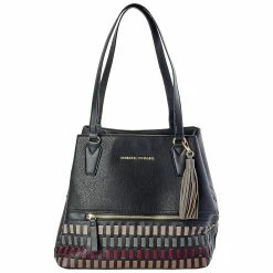 New ๐ Adrienne-Vittadini ๐ Handbags & Wallets Adrienne Vittadini Triple Compartment Woven Pebble Satchel ๐