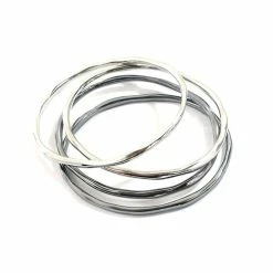 Best Pirce 🎁 Adrienne-Vittadini Jewelry & ⌚ Watches Adrienne Vittadini Signature 4pk. Bangle Bracelets 😀