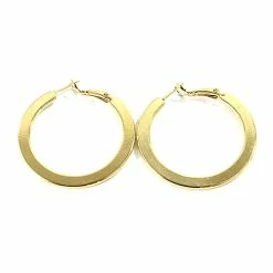 Promo 🥰 Adrienne-Vittadini Jewelry & ⌚ Watches Adrienne Vittadini Flat 30mm Hoop Earrings 👏