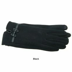 Hot Sale ⌛ Adrienne-Vittadini Accessories 👩 Womens Adrienne Vittadini Stretch Fleece Bow Touchscreen Gloves 💯 -Adrienne Vittadini Shop unnamed file 2