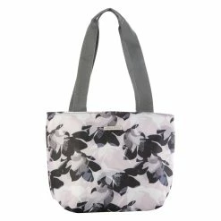 Outlet 😍 Adrienne-Vittadini Storage & Organization Adrienne Vittadini Quilted Insulated Floral Lunch Tote - Rose 🌟