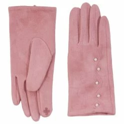 Best deal β¨ Adrienne-Vittadini Accessories π© Womens Adrienne Vittadini Faux Suede Pearl Gloves π