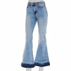 Brand new 🤩 Almost-Famous Clothing Juniors Almost Famous™ High Rise Release Hem Flared 👖 Jeans ✔️