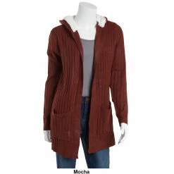 Budget 👏 Almost-Famous Clothing Juniors Almost Famous™ Ribbed Mossy Sherpa Hoodie 😍 -Adrienne Vittadini Shop unnamed file 363