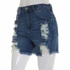 Deals 🧨 Almost-Famous Clothing Juniors Almost Famous™ Washed Destructed Fray Hem Denim Shorts 🥰
