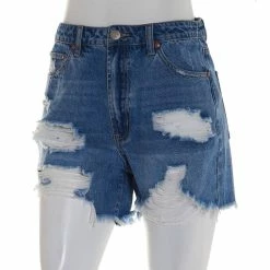 Budget 🔥 Almost-Famous Clothing Juniors Almost Famous™ Heavy Front Distressed Fray Hem Shorts 🤩