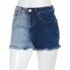 Outlet 🌟 Almost-Famous Clothing Juniors Almost Famous™ Two-Tone Fray Hem Denim Mom Shorts ⭐ -Adrienne Vittadini Shop unnamed file 416