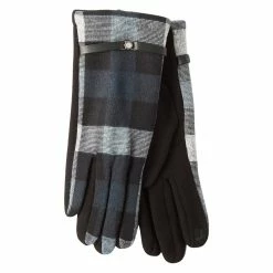 Cheap ❤️ Adrienne-Vittadini Accessories 👩 Womens Adrienne Vittadini Plaid Touchscreen Gloves 👍