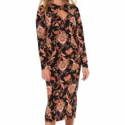 Best reviews of 😀 Almost-Famous Clothing 👩 Womens Almost Famous™ Long Sleeve Floral Cut-Out Neck 👗 Dress 🌟 -Adrienne Vittadini Shop unnamed file 463