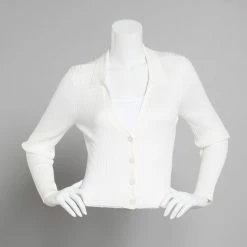 Top 10 ⭐ Almost-Famous Clothing Juniors Almost Famous™ Rib Johnny Collar Button Front Cardigan 🤩