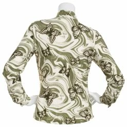 Outlet 😀 Almost-Famous Clothing Juniors Almost Famous™ Butterfly Yummy Button Front 👚 Shirt - Olive ✔️ -Adrienne Vittadini Shop unnamed file 489