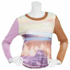 Best Sale โ Almost-Famous Clothing Juniors Almost Famousโข Desert Mesh ๐ Shirttail Placement Top-Violet โญ