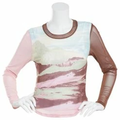 Best deal 😀 Almost-Famous Clothing Juniors Almost Famous™ Desert Mesh 👚 Shirttail Placement Top - Pink 😉