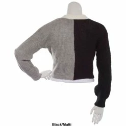 New 🎁 Almost-Famous Clothing Juniors Almost Famous™ Color Block Crop Cardigan Sweater 🌟 -Adrienne Vittadini Shop unnamed file 537