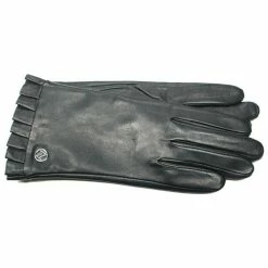 Discount ✨ Adrienne-Vittadini Accessories 👩 Womens Adrienne Vittadini Leather Ruffle Gloves 🎉