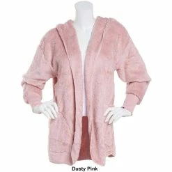 Promo ⌛ Almost-Famous Clothing Juniors Almost Famous™ Solid Sherpa Open Cardigan Hoodie ⭐ -Adrienne Vittadini Shop unnamed file 558