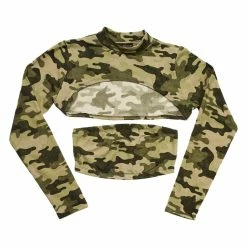 Best Pirce 🧨 Almost-Famous Clothing Juniors Almost Famous™ 2pc. Camo Mock Neck Bolero With Tub Top 🥰