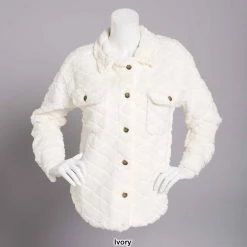 Best Sale 😀 Almost-Famous Clothing Juniors Almost Famous™ Diamond Emboss Sherpa Shacket 🌟 -Adrienne Vittadini Shop unnamed file 589