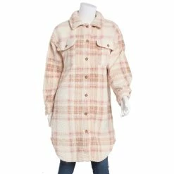 Buy ⭐ Almost-Famous Clothing Juniors Almost Famous™ Natural Long Sherpa Jacket ✔️