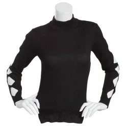 Best Pirce ✔️ Almost-Famous Clothing Juniors Almost Famous™ Rib Cut-Out Sleeve Mock Neck Sweater ⌛