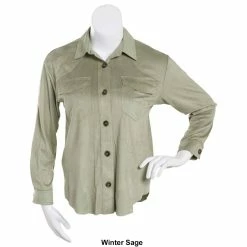 Cheap 😉 Almost-Famous Clothing Juniors Almost Famous™ Collared Suede Button Front Shacket 👏 -Adrienne Vittadini Shop unnamed file 633