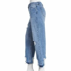 Deals 🎉 Almost-Famous Clothing Juniors Almost Famous™ Super High Rise Dad 👖 Jeans With Destruction 🌟 -Adrienne Vittadini Shop unnamed file 653