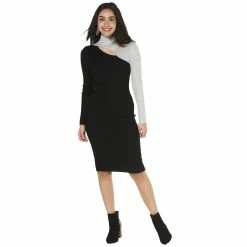 Top 10 🤩 Almost-Famous Clothing Juniors Almost Famous™ Funnel Neck Midi Sweater 👗 Dress 😀