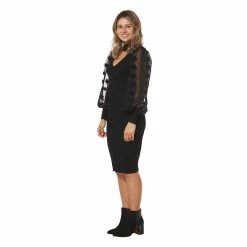 Outlet 🔥 Almost-Famous Clothing Juniors Almost Famous™ 3D Floral Sleeve Midi Sweater 👗 Dress 🔔 -Adrienne Vittadini Shop unnamed file 677