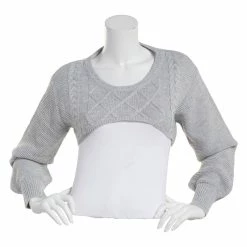 Cheapest 🛒 Almost-Famous Clothing Juniors Almost Famous™ Cable Shark Bite Pullover Shrug ⭐