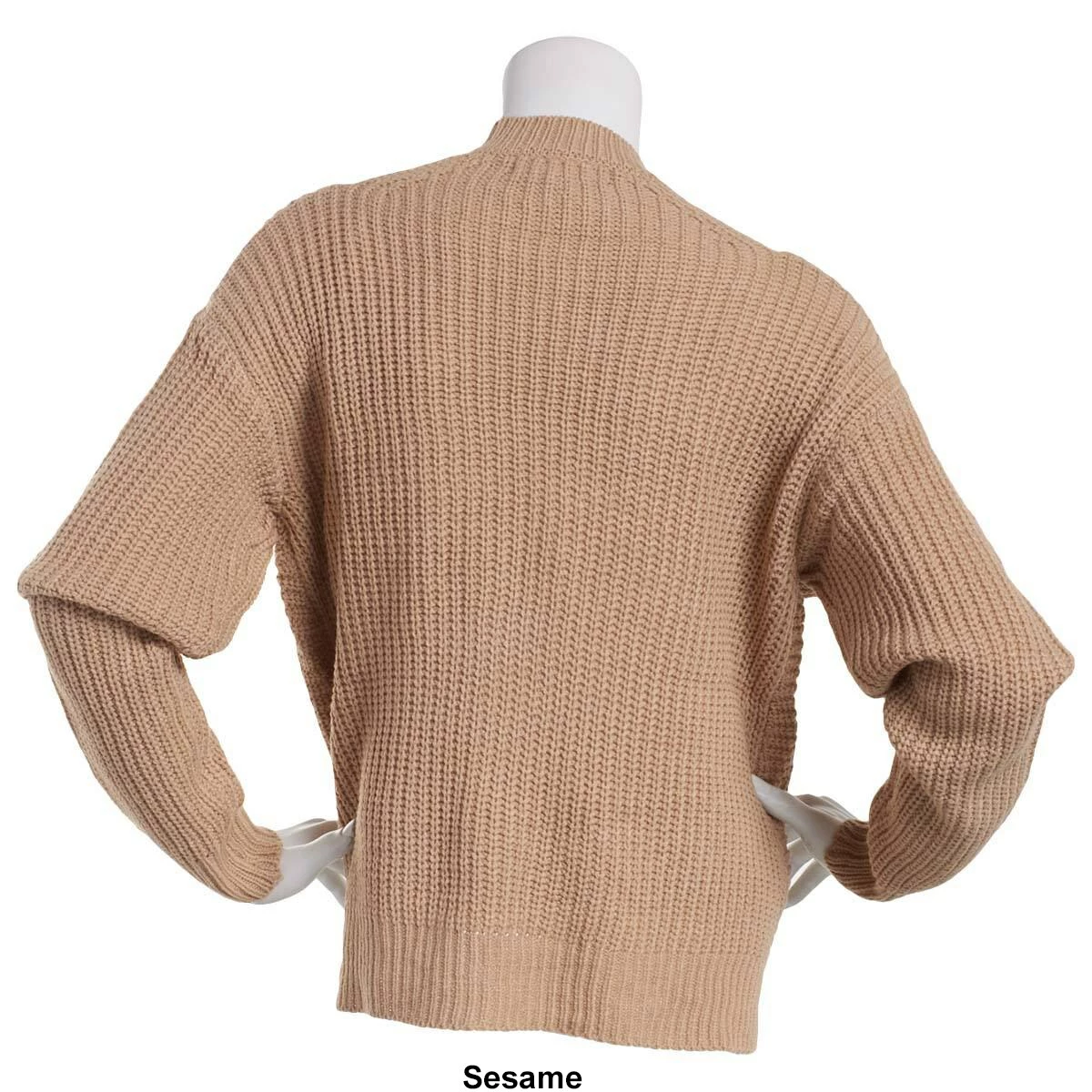 Discount ✨ Almost-Famous Clothing Juniors Almost Famous™ Shaker Twist Front Cut-A-Way Sweater 🤩 4 Discount ✨ Almost-Famous Clothing Juniors Almost Famous™ Shaker Twist Front Cut-A-Way Sweater 🤩 - Image 2