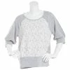 Discount 🔔 Adrienne-Vittadini Clothing 👩 Womens Adrienne Vittadin Elbow Sleeve Lace Front Hem Band Sweater 🤩 -Adrienne Vittadini Shop unnamed file 90